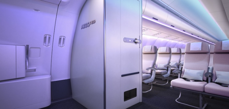 Airbus Just Unveiled a New Futuristic Interior Space for the A330