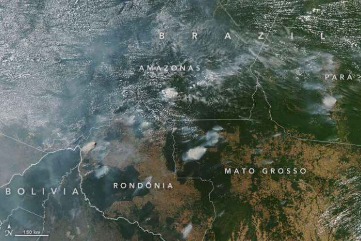 Burning Amazon Smoke Has Turned São Paulo's Skies Dark during the Day Burning Amazon Smoke Has Turned São Paulo's Skies Dark during the Day