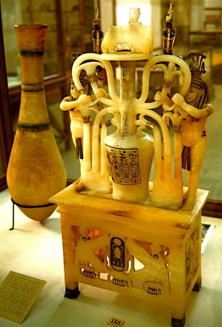 Calcite perfume jars from Tutankhamun's tomb, 1323 BC Calcite perfume jars from Tutankhamun's tomb, 1323 BC
