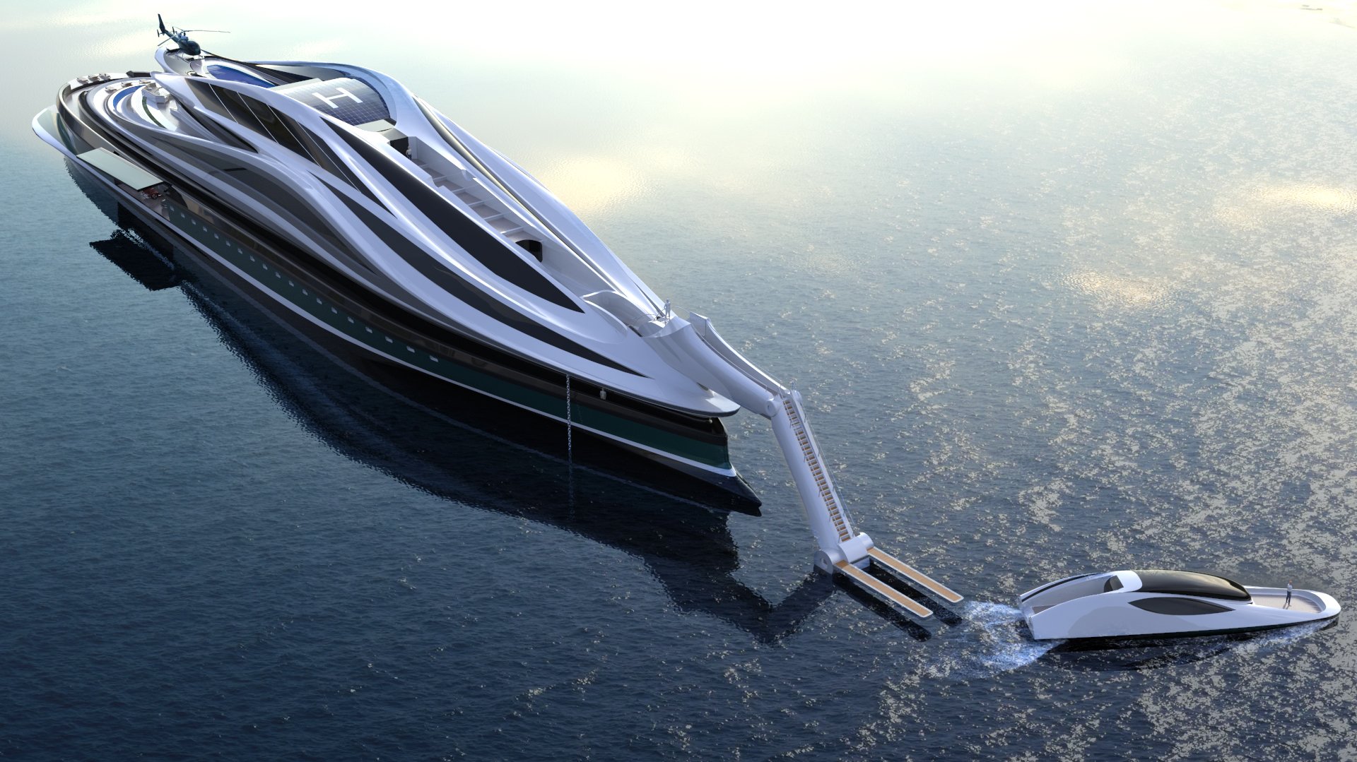 Swan-Shaped Luxury Electric Yacht Looks Straight out of a Fairy Tale Swan-Shaped Luxury Electric Yacht Looks Straight out of a Fairy Tale