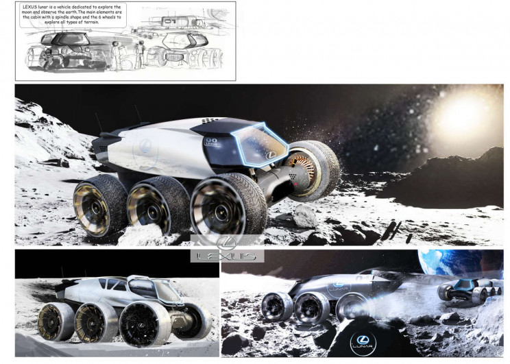 Lexus Concept Designs Show What Lunar Transportation Could Look Like