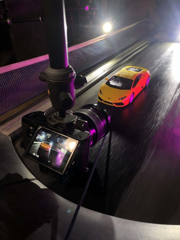 Car Photographer Does a Realistic Photoshoot With a Toy Car out of Boredom Car Photographer Does a Realistic Photoshoot With a Toy Car out of Boredom
