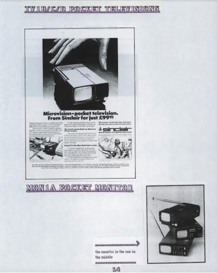 Sinclair pocket television, Enrico Tedeschi collection, Sinclair archeology