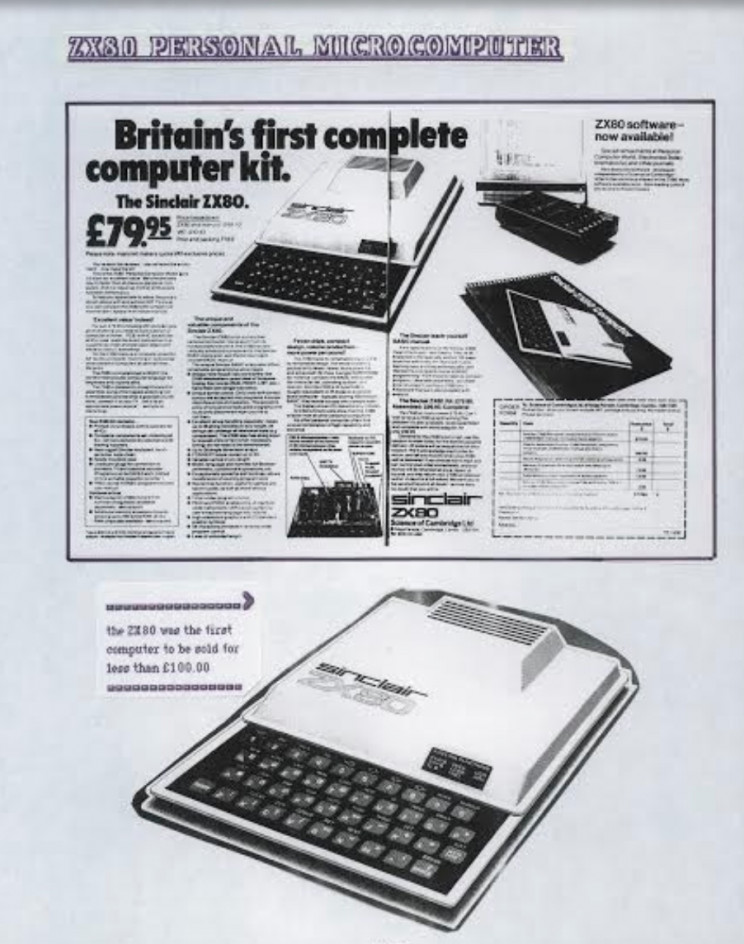 Sinclair ZX80 personal microcomputer, Enrico Tedeschi collection, Sinclair archeology, history of vintage Electronics