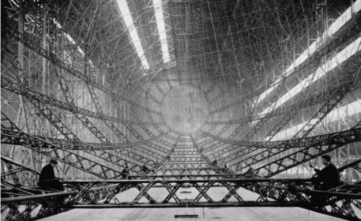 empty inside large vehicles airship