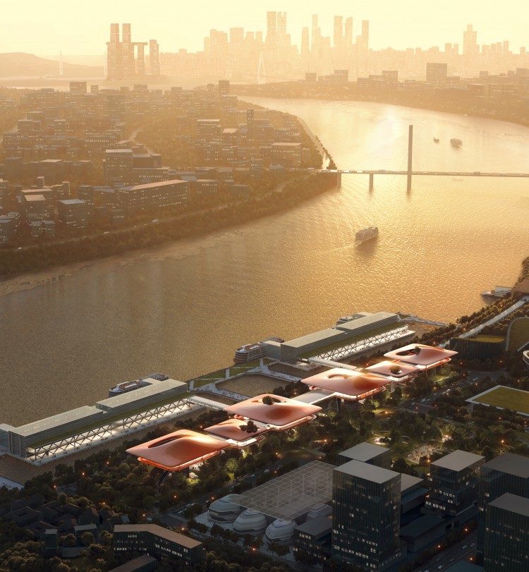 Architects Design Ferry Terminal That Resembles an Alien World Architects Design Ferry Terminal That Resembles an Alien World