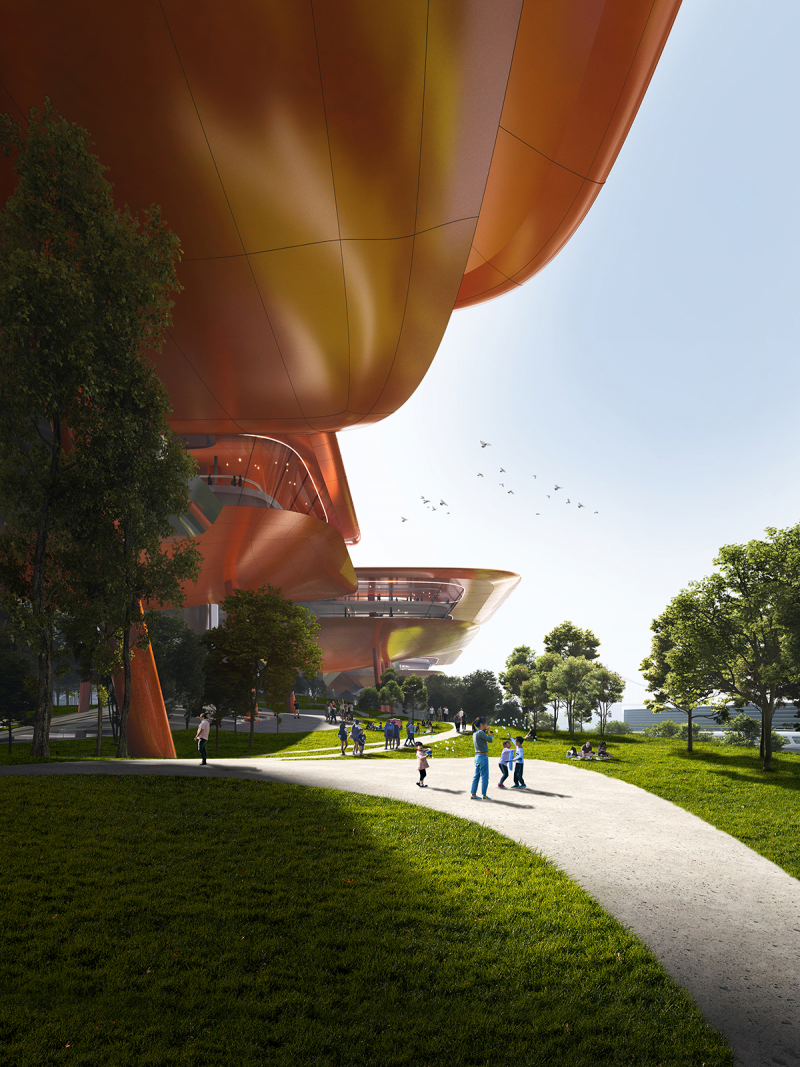 Architects Design Ferry Terminal That Resembles an Alien World Architects Design Ferry Terminal That Resembles an Alien World