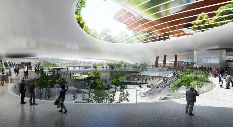 Architects Design Ferry Terminal That Resembles an Alien World Architects Design Ferry Terminal That Resembles an Alien World