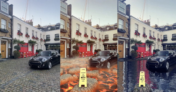 Snapchat's Latest Augmented Reality Filters Turn the Ground into Molten Hot Lava
