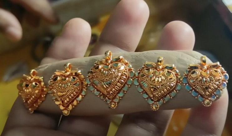 diy gold necklace dremel polish