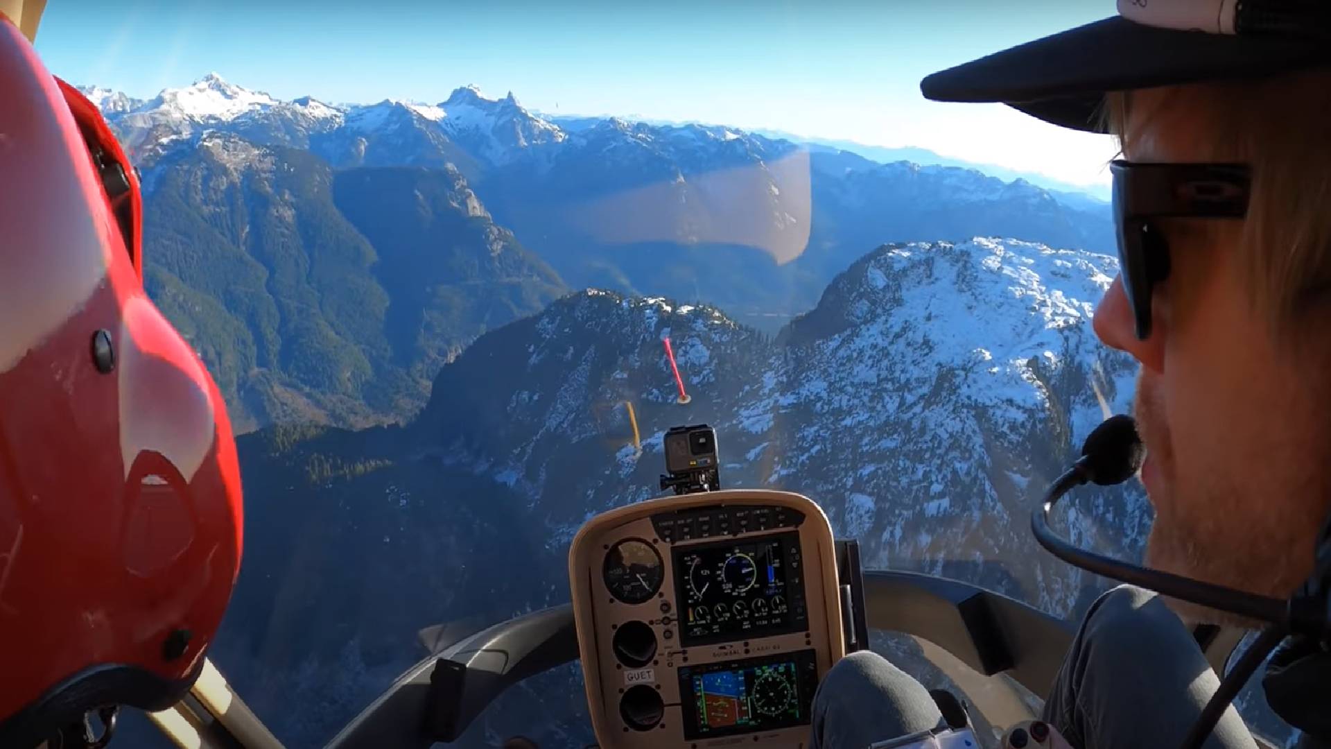 Watch a Simulation of a Helicopter Engine Failure Near a Mountain Top