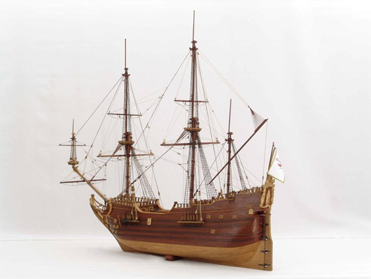The ghostly Flying Dutchman ship