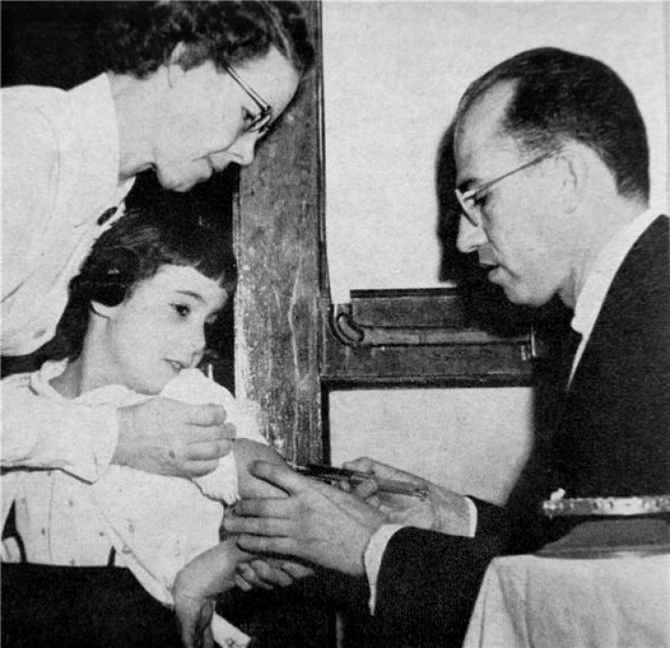 Jonas Salk polio trials