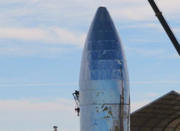 SpaceX's Prototype Starship Mk1 Receives Its Last Steel Dome