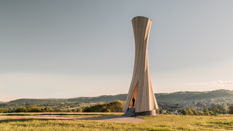 Researchers Use Wood's Natural Ability to Absorb Moisture to Create Curved Structures