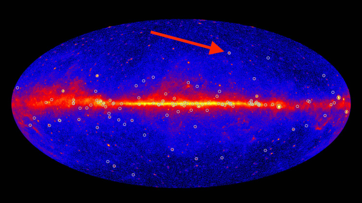 How gamma rays from distant pulsars show ripples in the fabric of space-time
