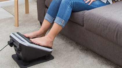 Get the Best Foot and Calf Massage Ever with the Footvibe Deluxe Massaging Footrest