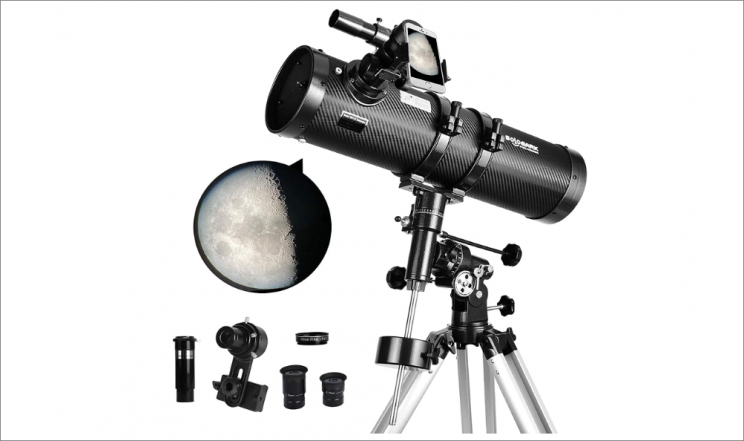 Solomark 130EQ Newtonian Telescope Telescope with accessories