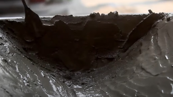diy desk waterfall inside surface