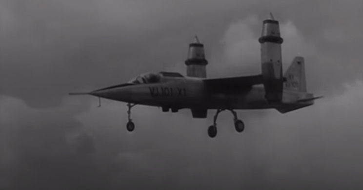 The Vertical Takeoff of EWR VJ 101C Fighter Prototype in 1963