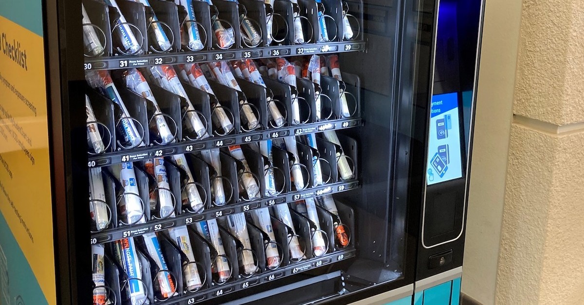 COVID19 Test Kit Vending Machines Available at UC San Diego IE