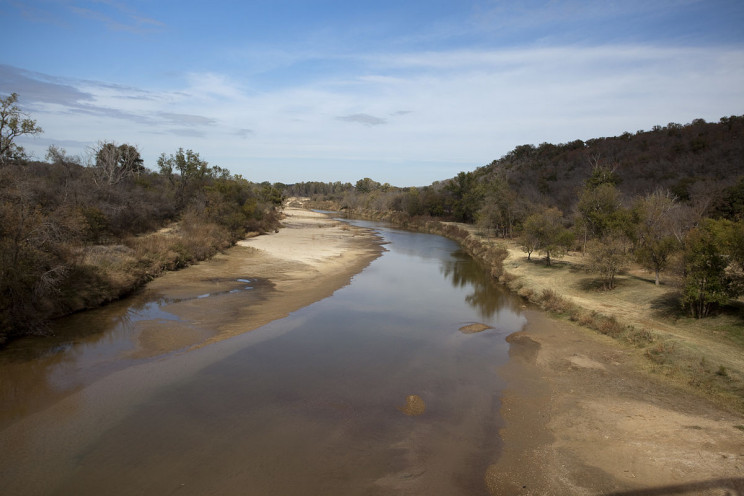 rivers drying up brazos