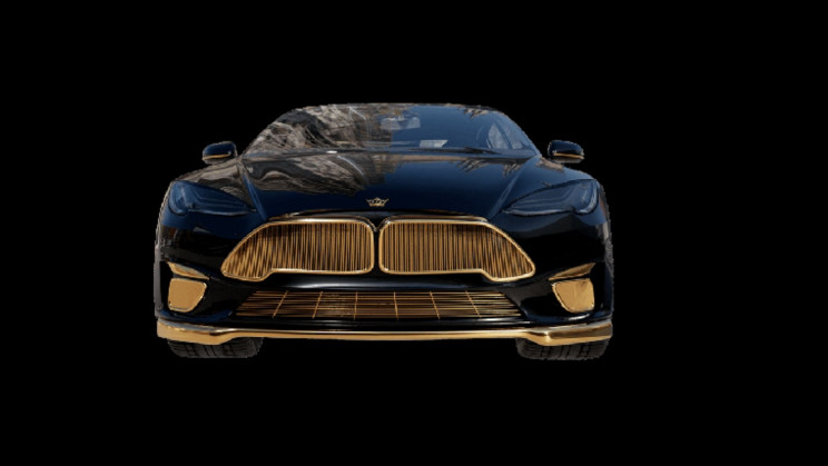 A Luxury Gold-Plated Black Tesla Model S Is Now Available A Luxury Gold-Plated Black Tesla Model S Is Now Available