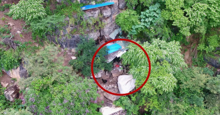 Chinese police used drone footage to track down the convicted human trafficker, who has reportedly been living