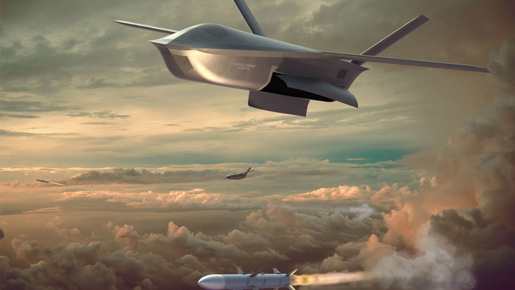 General Atomics Unveils Aircraft-Launched Combat Drone Rendering