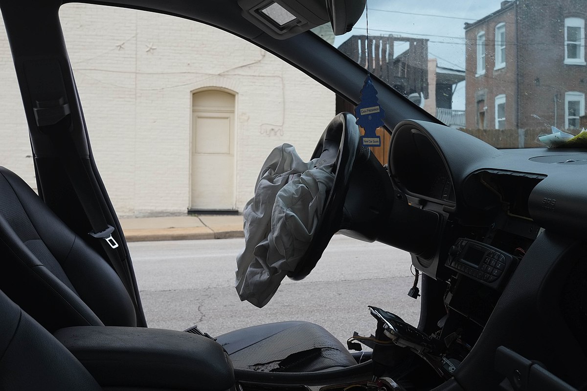 deflated airbag deflated airbag