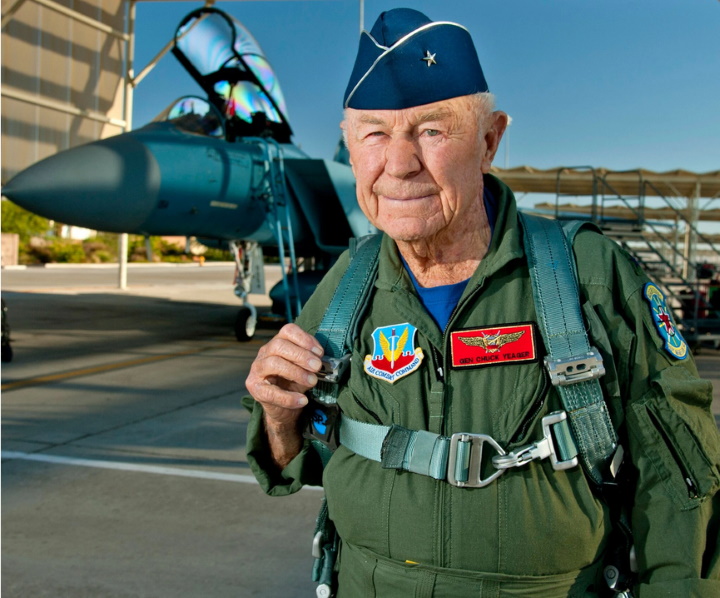 Chuck Yeager MD F-15 Eagle flight Chuck Yeager MD F-15 Eagle flight