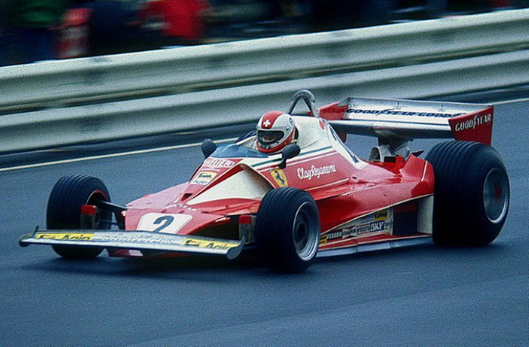 Clay Regazzoni driving for Ferrari at the 1976 German Grand Prix Clay Regazzoni driving for Ferrari at the 1976 German Grand Prix