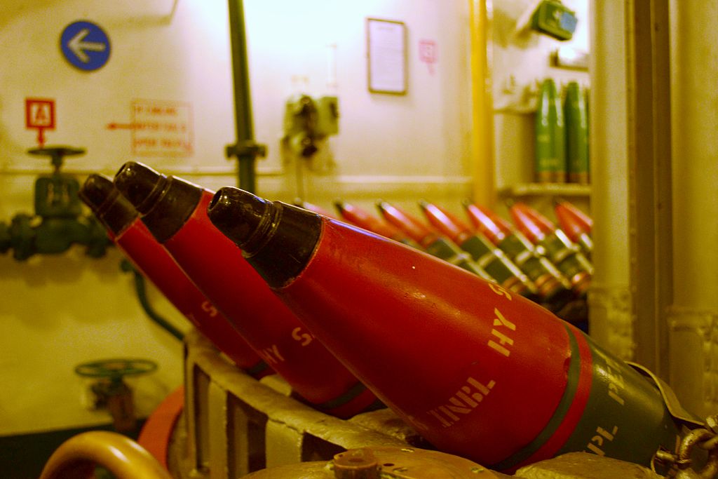 HMS Belfast main shells
