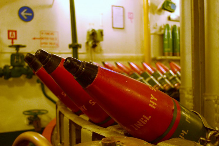 HMS Belfast main shells
