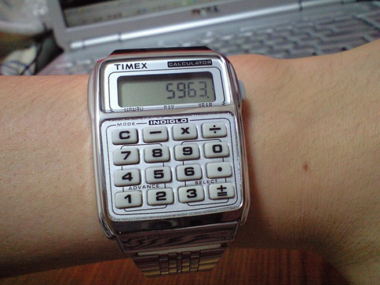 70s and 80s tech toys calculator watch