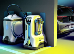 Volkswagen's Cute Robot Will Find Your Car to Charge It