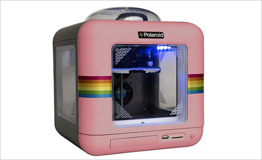 Polaroid 3D Printer Enclosed pink 3D printing machine
