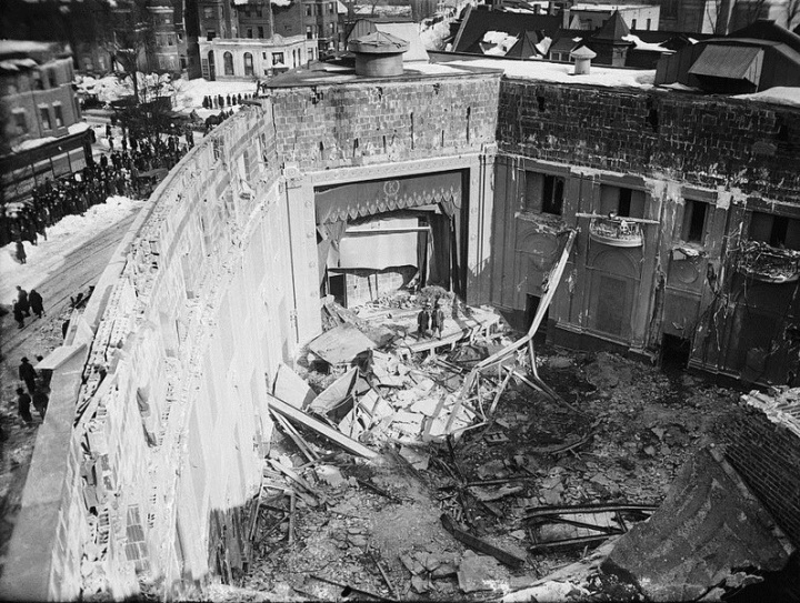 Knickerbocker Theater after collapse Knickerbocker Theater after collapse