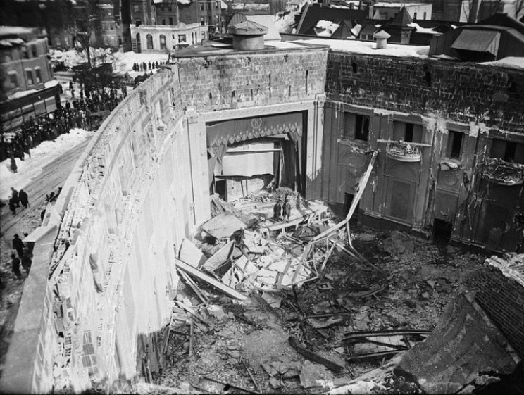 Knickerbocker Theater after collapse Knickerbocker Theater after collapse