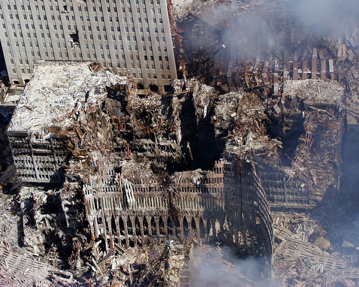 World Trade Center after collapse World Trade Center after collapse