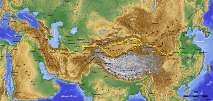 Extent of the Silk Road Extent of the Silk Road