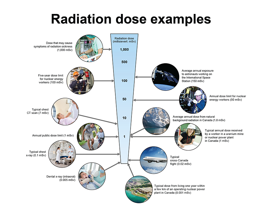 typical radiation doses canada