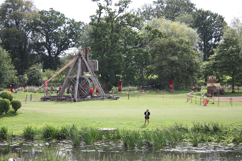 skyhook trebuchet in space