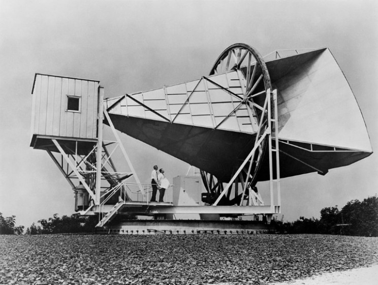 Penzias and Wilson with microwave receiver Penzias and Wilson with microwave receiver