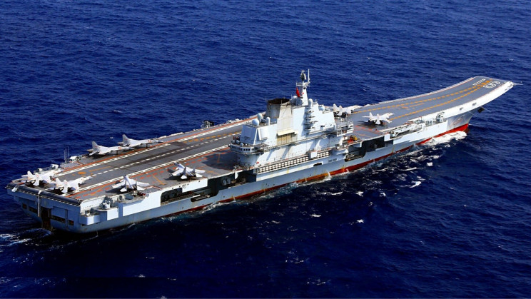 Watch China's First Aircraft Carrier Recover a Strike Fighter