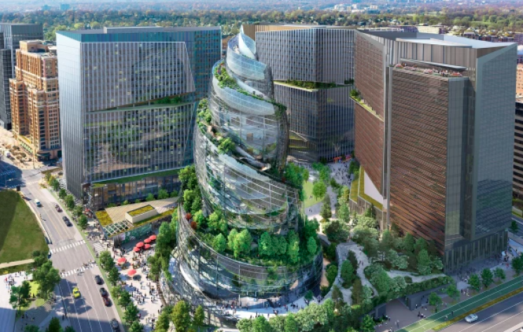 Amazon's New HQ2 Design Focuses on Sustainability Amazon's New HQ2 Design Focuses on Sustainability