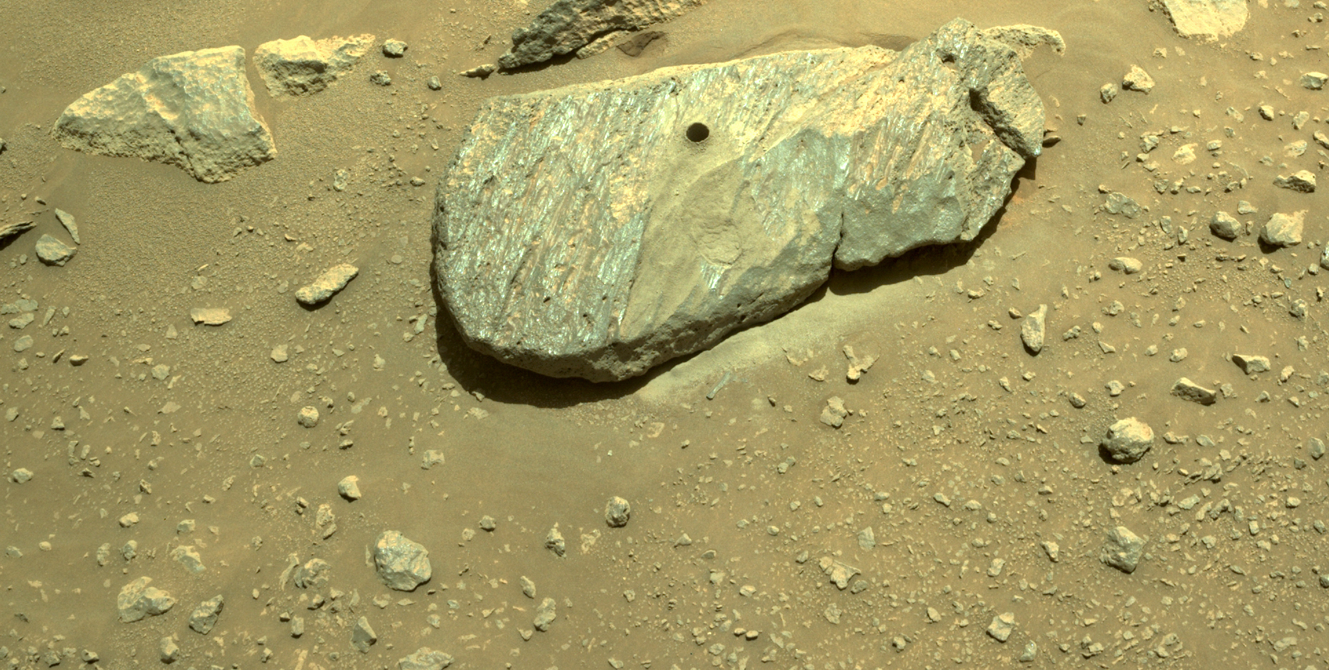 NASA's Perseverance Rover Has Scooped Up Its First Sample of Mars NASA's Perseverance Rover Has Scooped Up Its First Sample of Mars