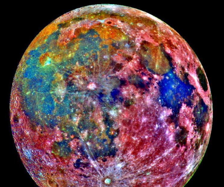 False-color image of the Moon False-color image of the Moon