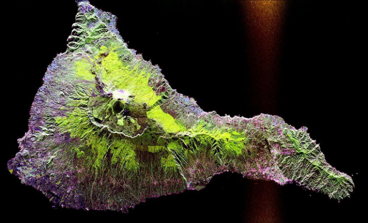 SAR image of the Teidi volcano, Tenerife SAR image of the Teidi volcano, Tenerife