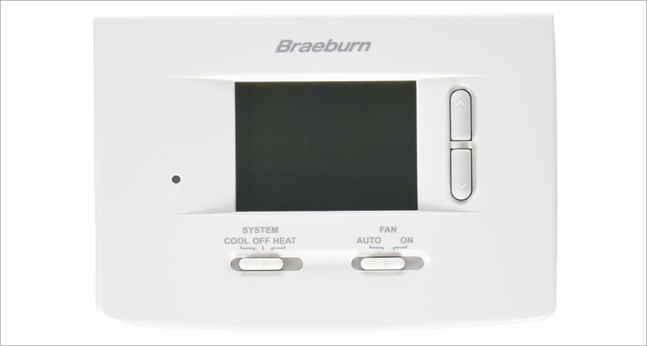 Braeburn 1020 Non-Programmable Thermostat White thermostat